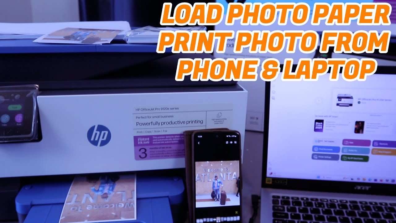Как распечатать фотографию с телефона или ноутбука на принтере HP Officejet Pro 9125e