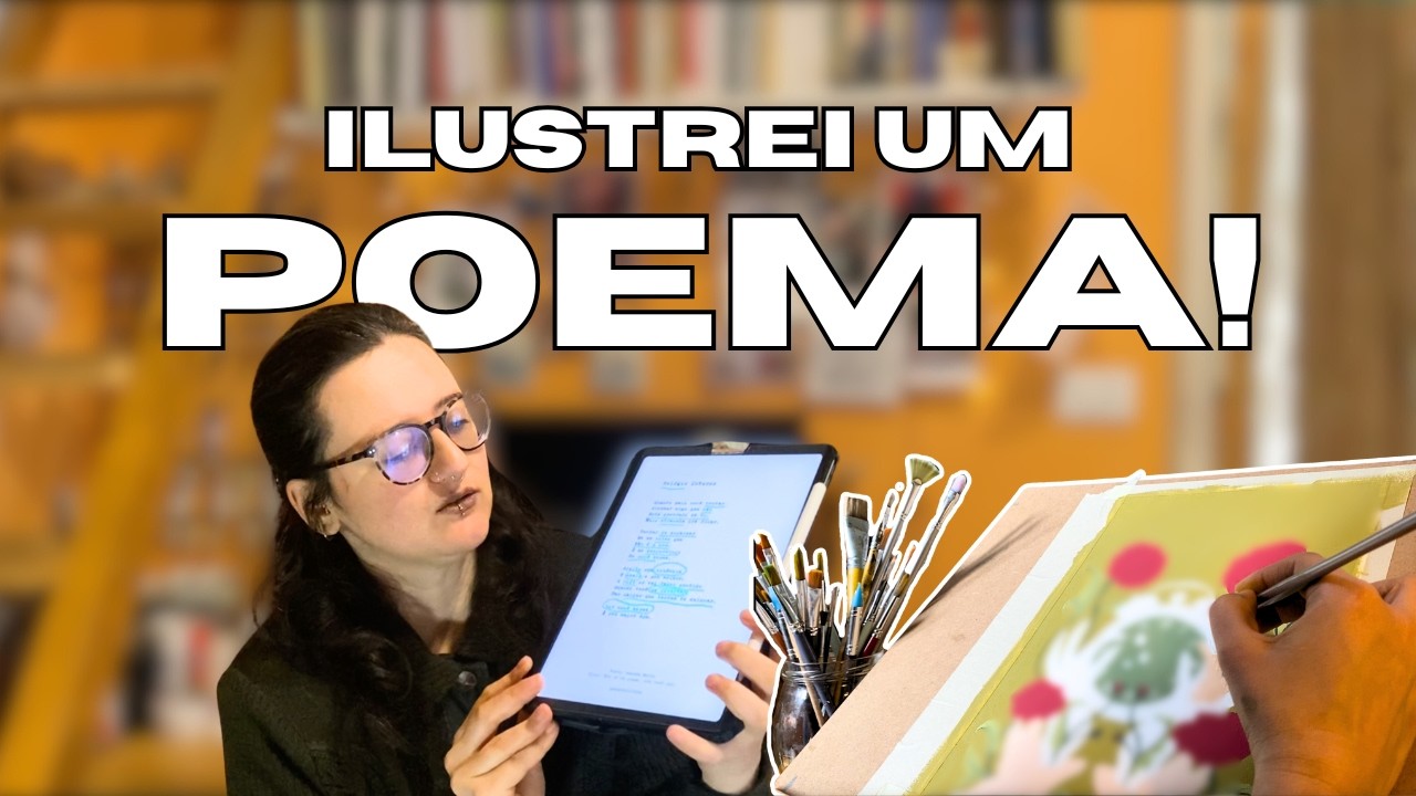 Ilustrando um poema | Collab com a poeta @amescritora 🎨📝✨