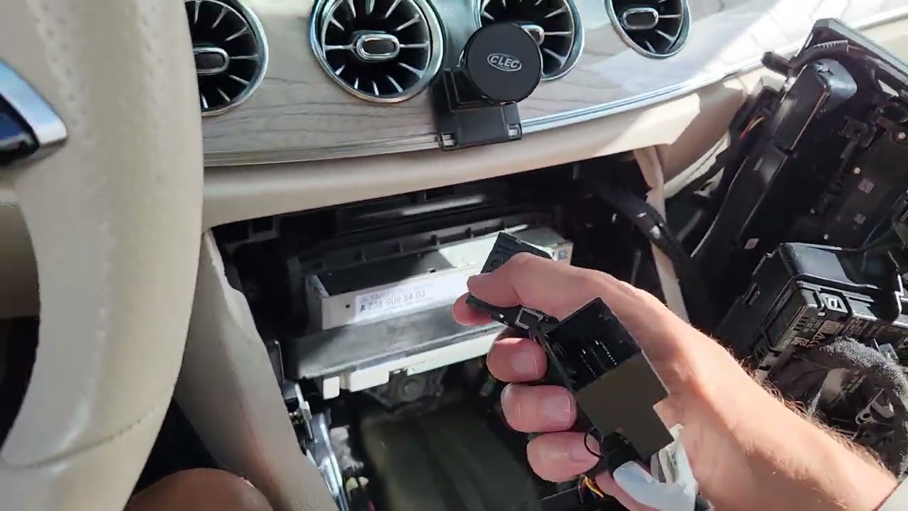 How to remove the Infotainment of 2021 MB E 450 (W213) to get Video In Motion- Part -2