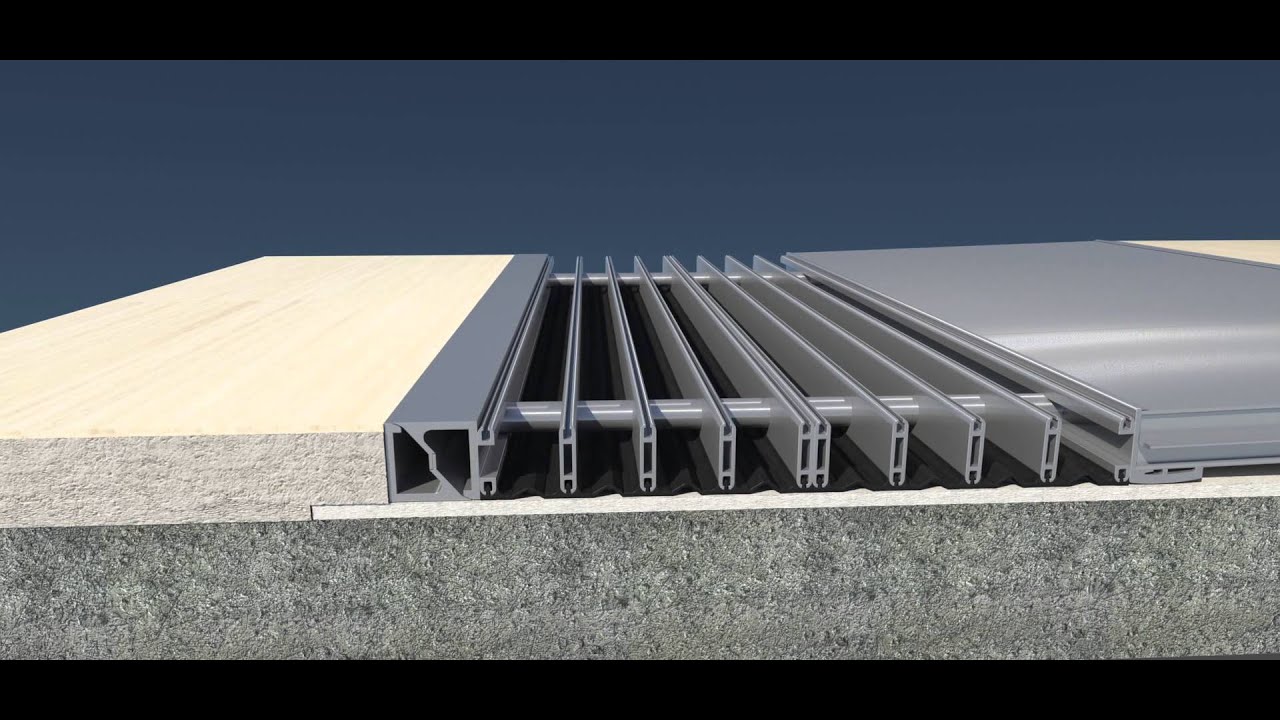 K3D Seismic Joint Cover for Base Isolated Buildings | Large Movements & Seismic Protection  *HD*