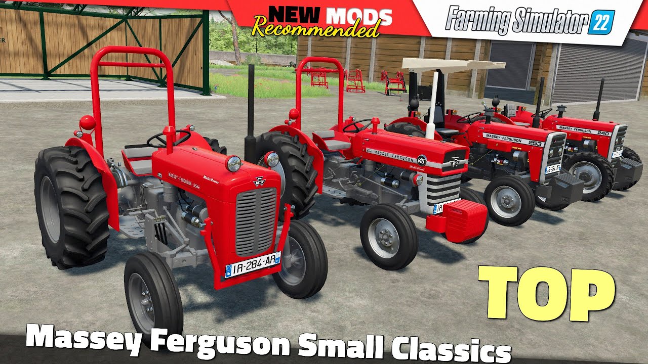 FS22 | Massey Ferguson Small Classics [UPDATE] - Farming Simulator 22 New Mods Review 2K60