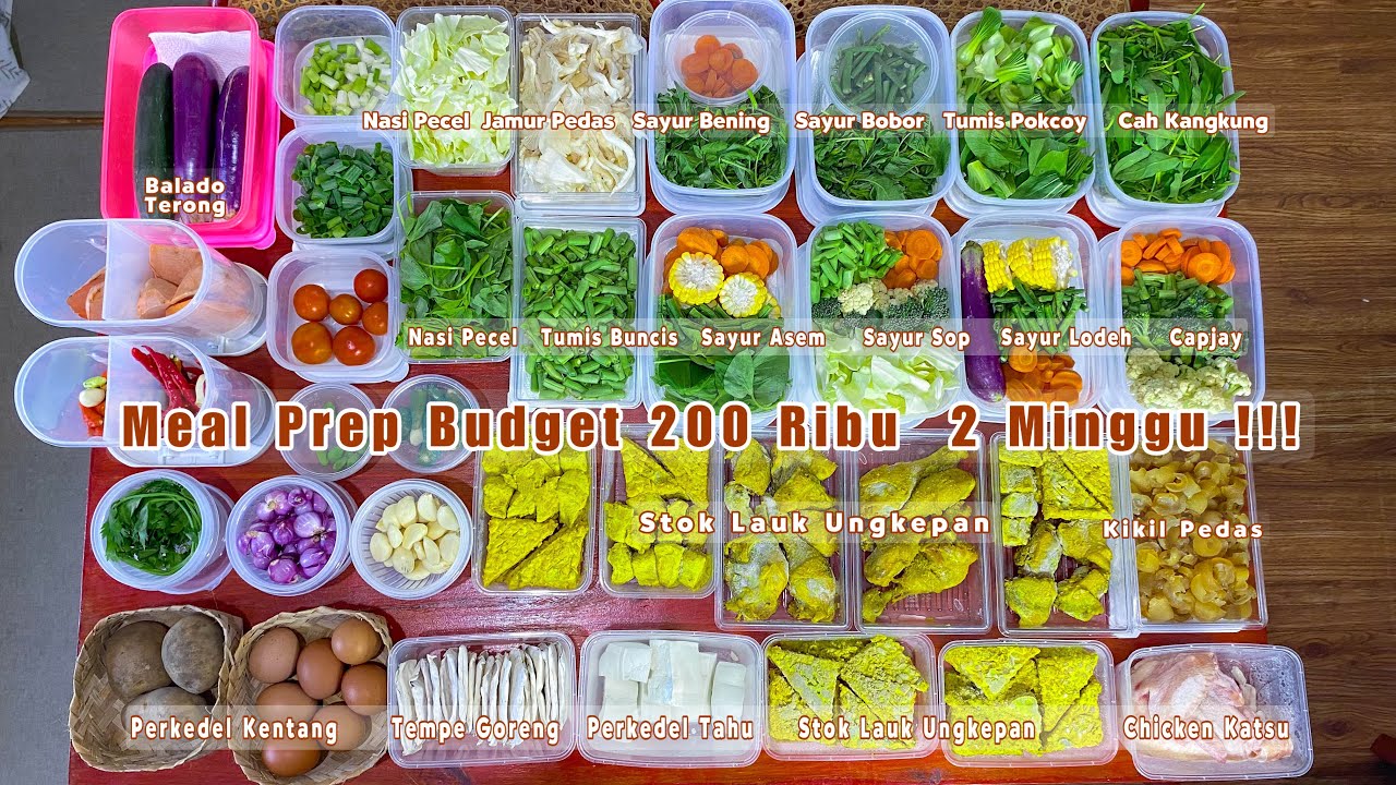 SANGAT MUDAH CARA INI MEMPERSINGKAT WAKTU MEMASAK | MEAL PREP BUDGET 200 RIBU UNTUK 4  ORANG✅