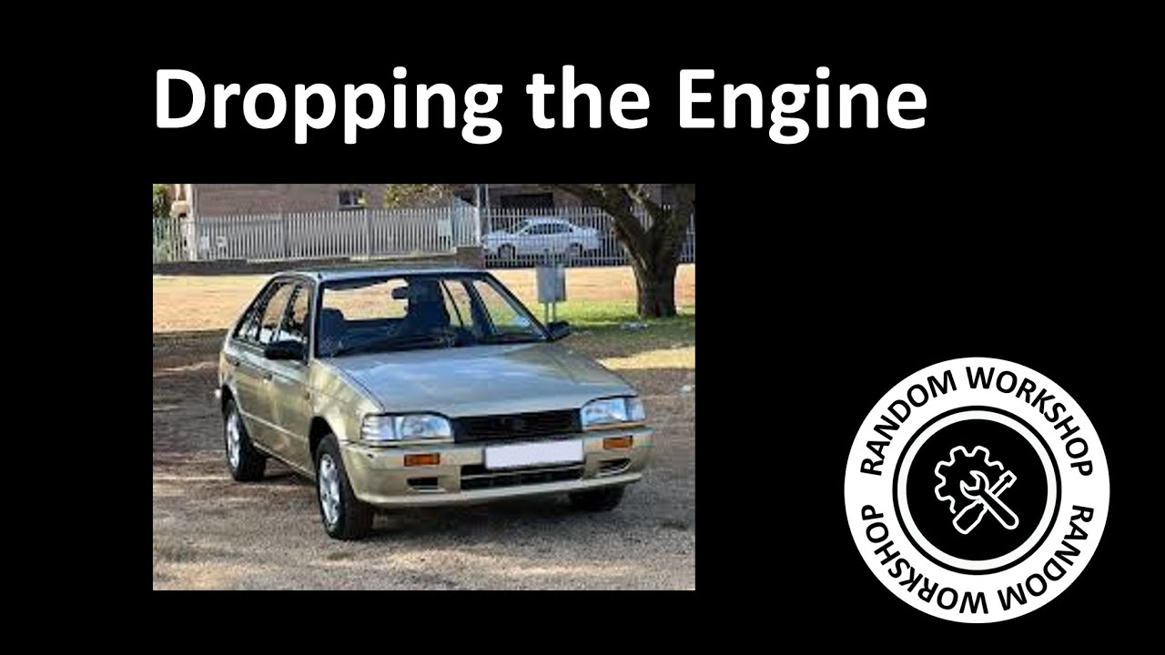 Mazda 323 Sting - Dropping the engine