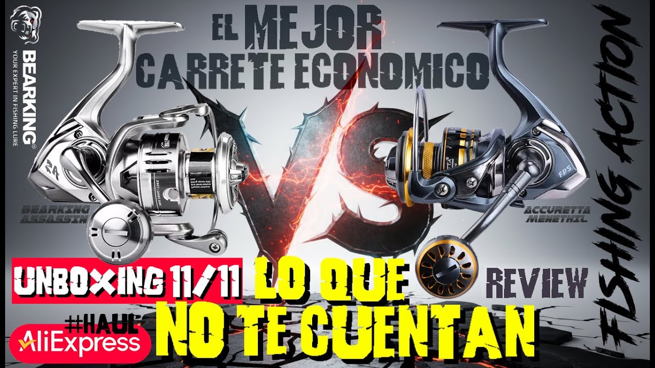 🎣🐻👑 LOS MEJORES CARRETES Baratos de AliExpress -20€ DEMOSTRADO #AliExpress #AliExpressHaul #fishing