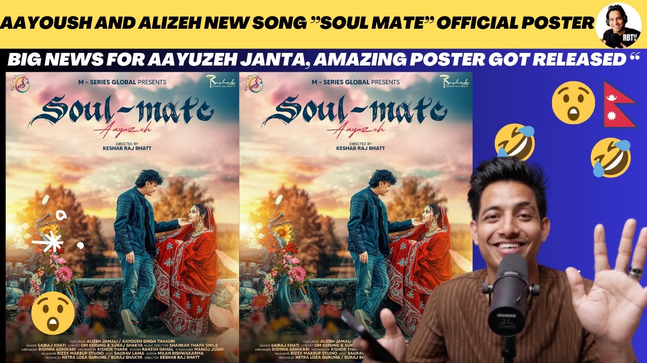 AAYOUSH AND ALIZEH NEW SONG " SOUL- MATE " | OFFICIAL POSTER RELEASED 😍 | Reaction Video