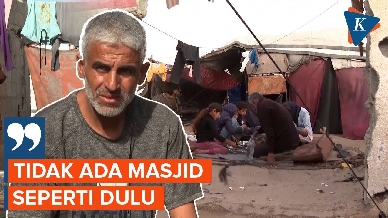Ramadhan Kelabu Pengungsi Gaza, Tak Mampu Beli Makan, Tak Ada Masjid