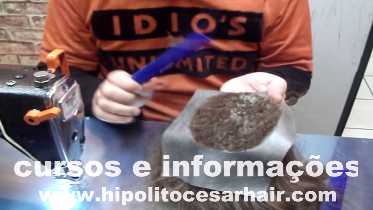 CONFECÇÃO PROTESE MASC NA MAQUINA DE IMPLANTAR CABELO