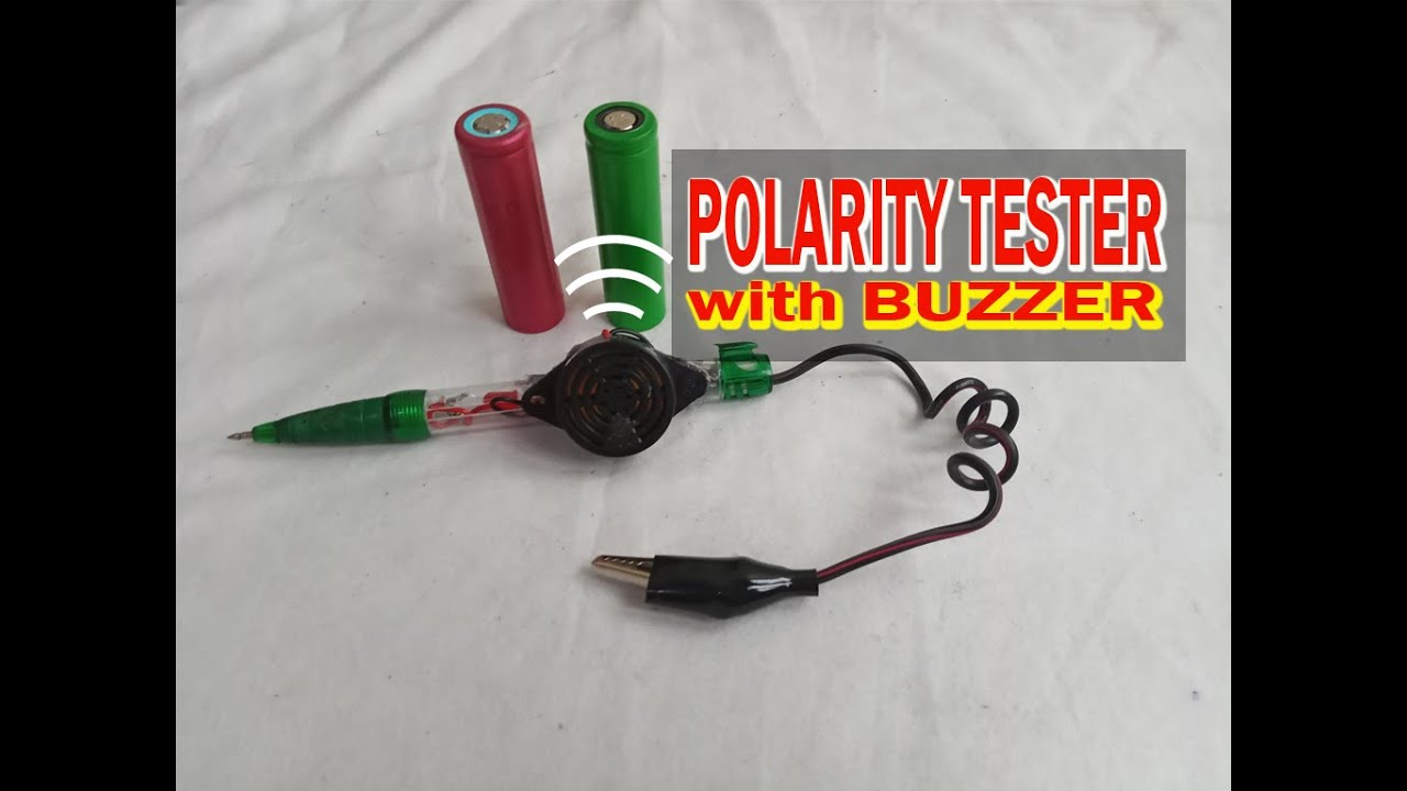 DIY Polarity tester with Buzzer (Tagalog tutorial)