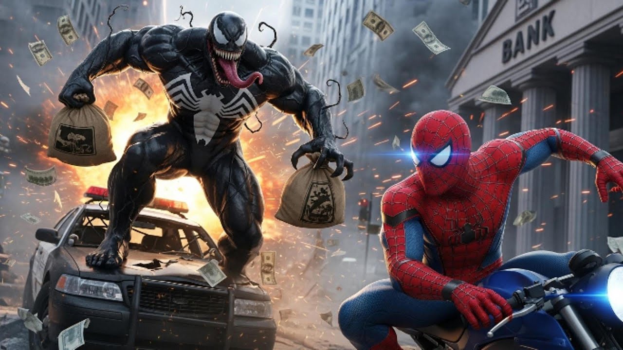 Venom’s Bank Heist Spider Man’s Final Chase