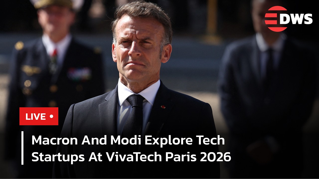 LIVE: France Macron And Modi Unite At VivaTech Paris Tech Innovation Fair | DWS News | AC14