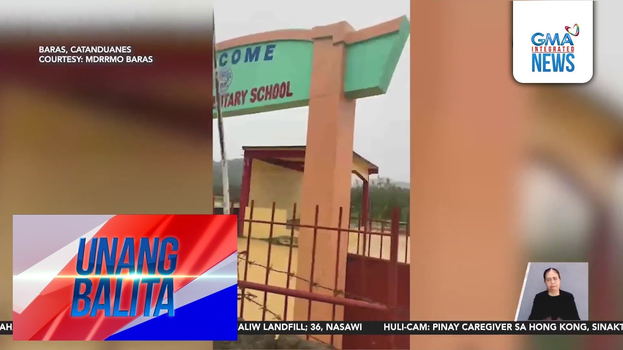 Moning Elementary School, nalubog sa baha kasunod ng pag-ulang dulot ng Bagyong Ada | Unang Balita