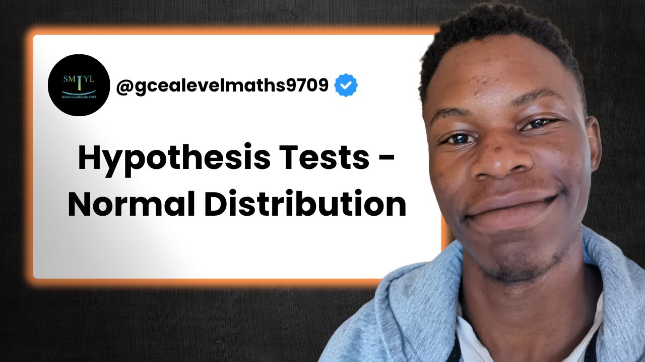 CIE A Level Maths 9709 - Hypothesis Tests - Normal Distribution