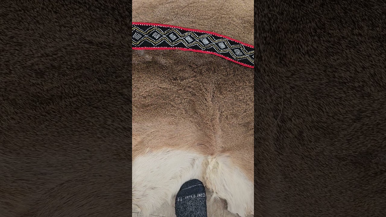 Fingerwoven 4 Nations sash I just finished.  I had the measurements wrong in the video It's  3