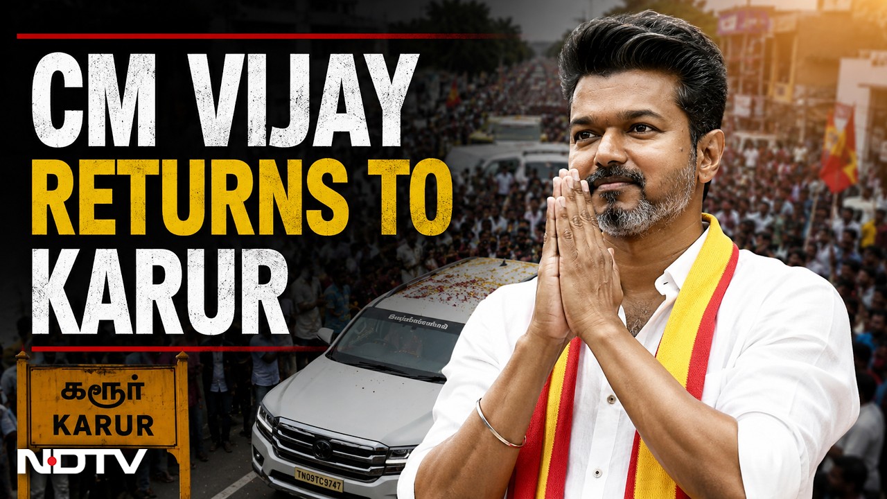 CM Vijay LIVE | Tamil Nadu LIVE | CM Vijay Returns To Karur To Meet Stampede Victims' Families