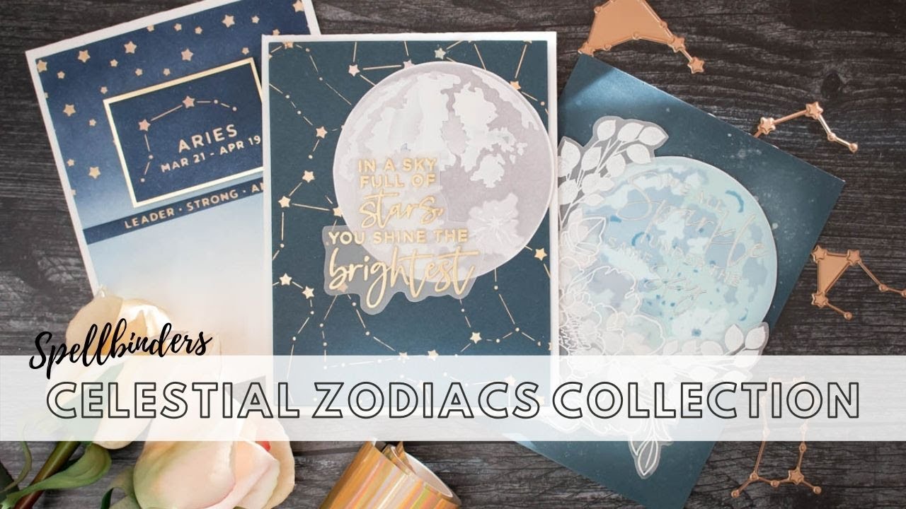 Spellbinders Celestial Zodiacs Collection + Tips on Layering Stencils