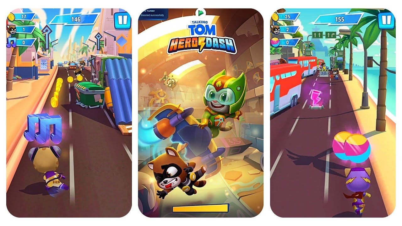 Talking Tom Hero Dash New Update Score Madness vs Color Blast vs Speed of Sound