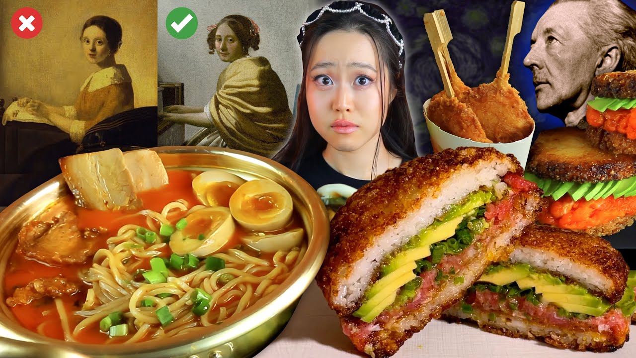 He Was Forced To Create The World's BEST ART FORGERY Or BE EXECUTED | Crispy Salmon Burger Mukbang