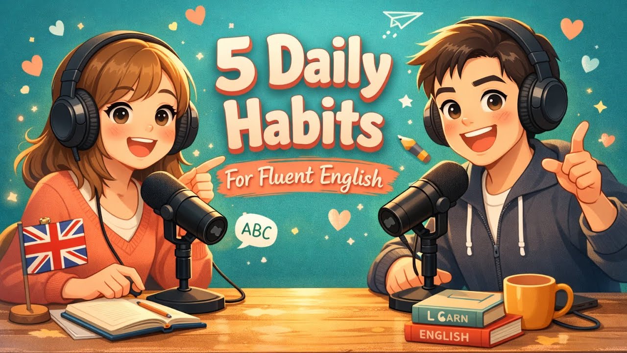 Improve Your English Fluency Every Day with These 5 Simple Daily Habits | English Learning Podcast