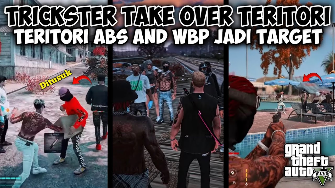 TRICKSTER AKTIVITY!😱 TERITORI ABS & WBP JADI TARGET 🔥 | GTA V ROLEPLAY