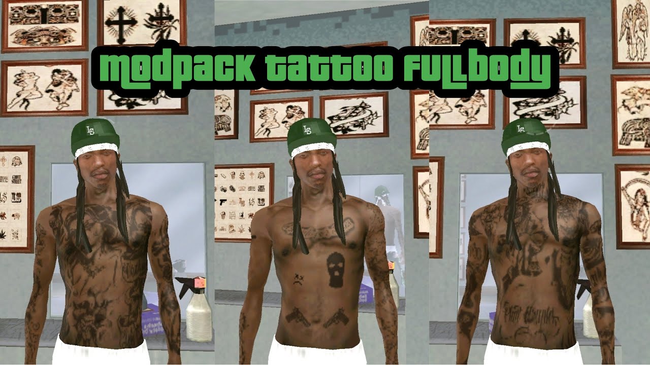 GTA: san andreas android | modpack tattoo fullbody