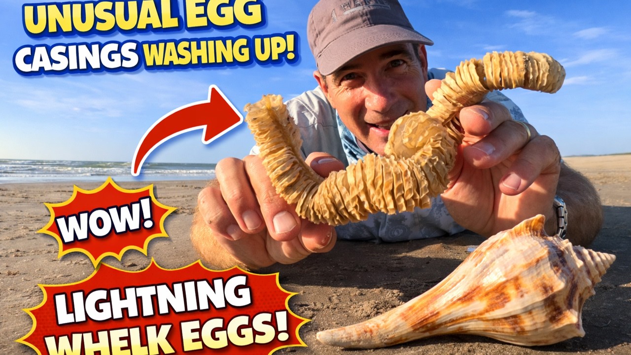 Beachcombing - Lightning Whelk Egg Casing
