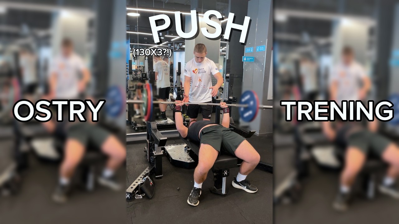 ANABOLICZNY TRENING PUSH! 💪(poszło 130kgx3!) #dlaciebie