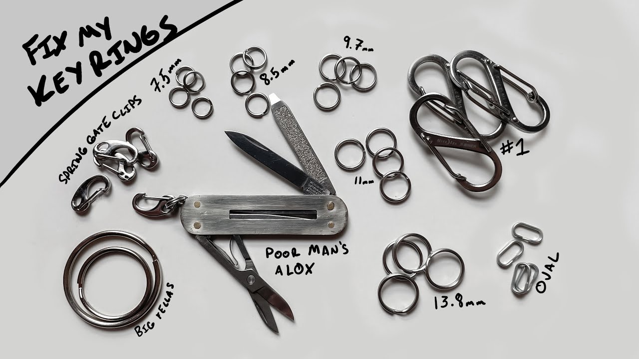 Fix My Keyrings - A quick look at a broad selection of split rings and more