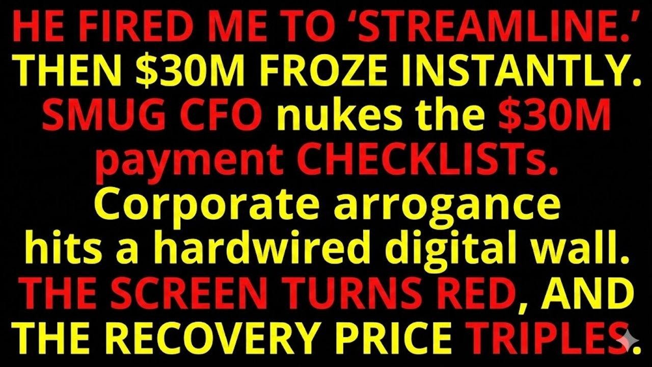 He Fired Me To 'Streamline.' Then $30M Froze Instantly.