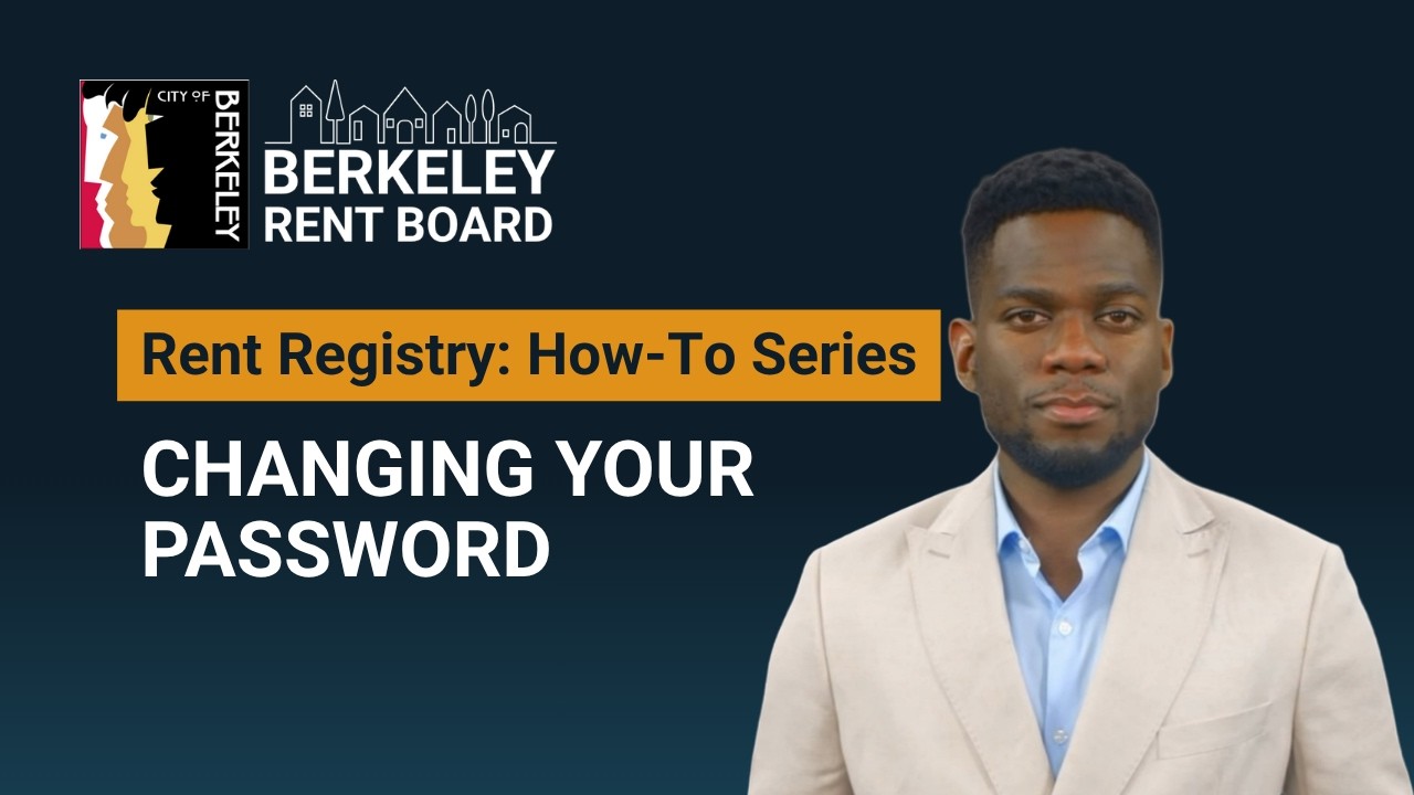 Changing Your Rent Registry Password