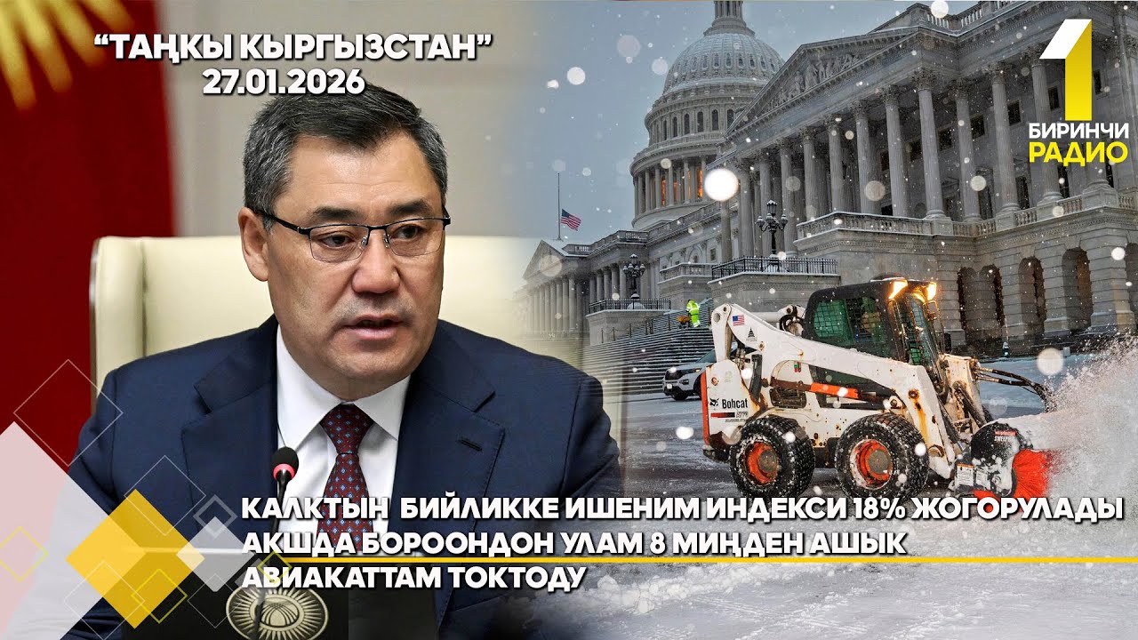 БИРИНЧИ РАДИО: Таңкы Кыргызстан кабарлар топтому 27.01.2026