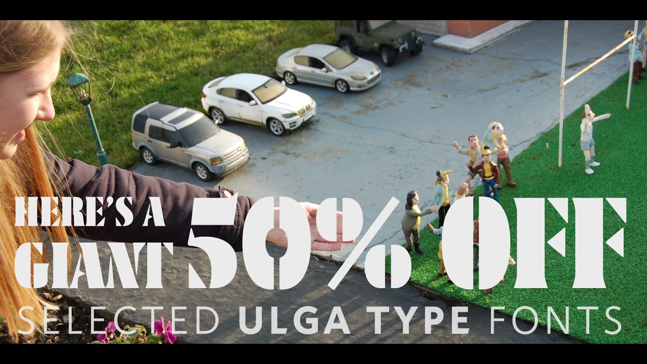 ULGA Type giant font sale - 50% off selected fonts at MyFonts