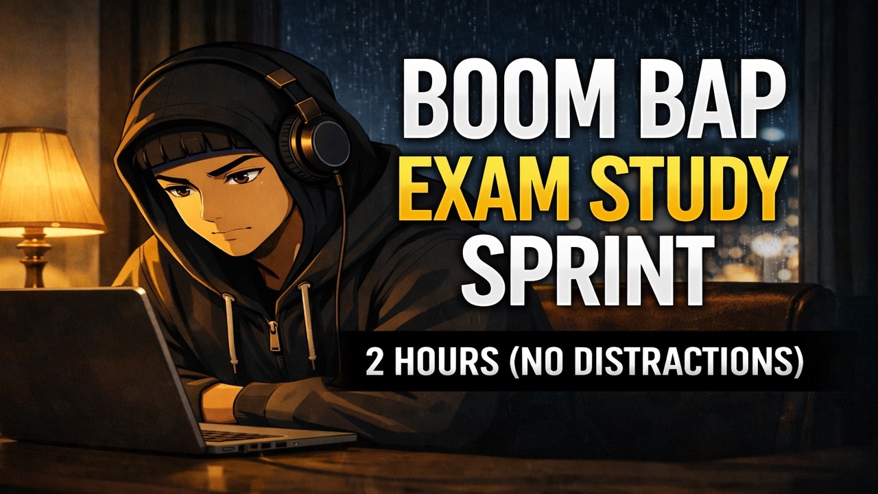 2H Boom Bap Exam Study Sprint – Deep Focus (No Distractions)