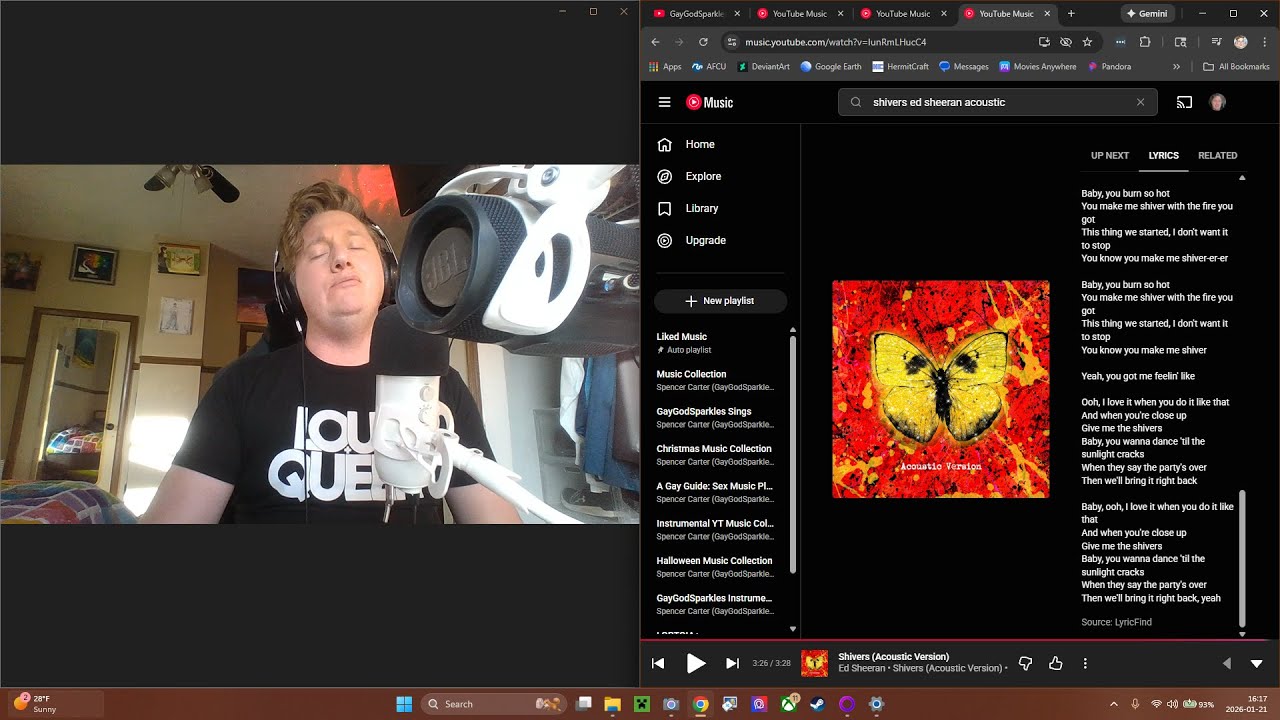 Spencer Carter ~ Shivers Acoustic (Radio Duet) ft Ed Sheeran