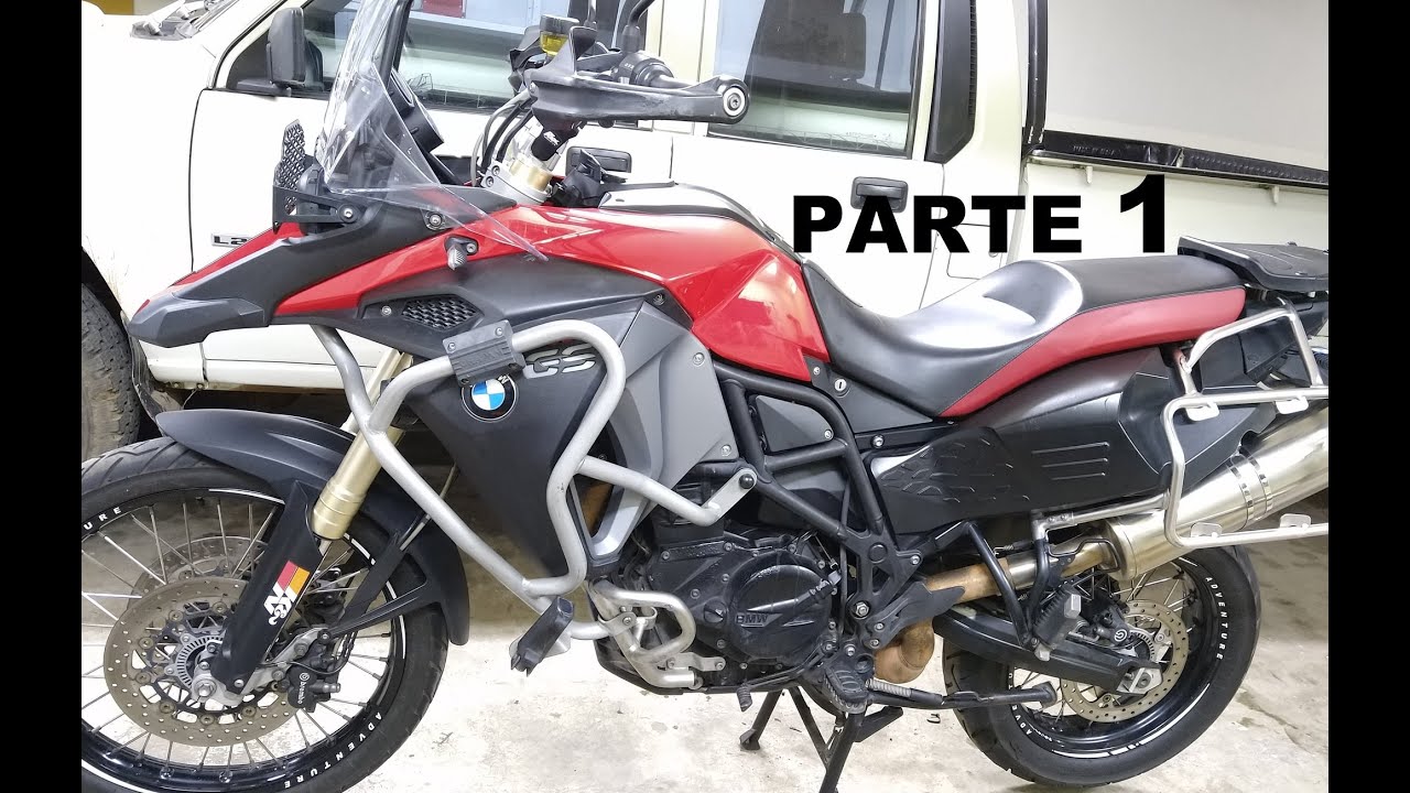 BMW F800GS Adventure - 2014 - Revisão Geral - 56.000 Km - Parte 1 -- Limpeza Filtro K&N