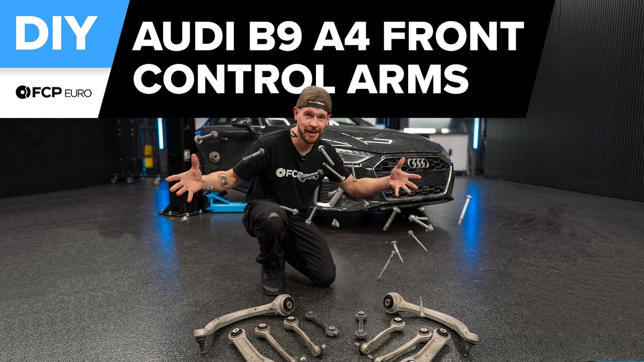 Замена переднего рычага подвески Audi A4 своими руками (Audi B9 A4, A5, Sportback, Allroad 2017-2...