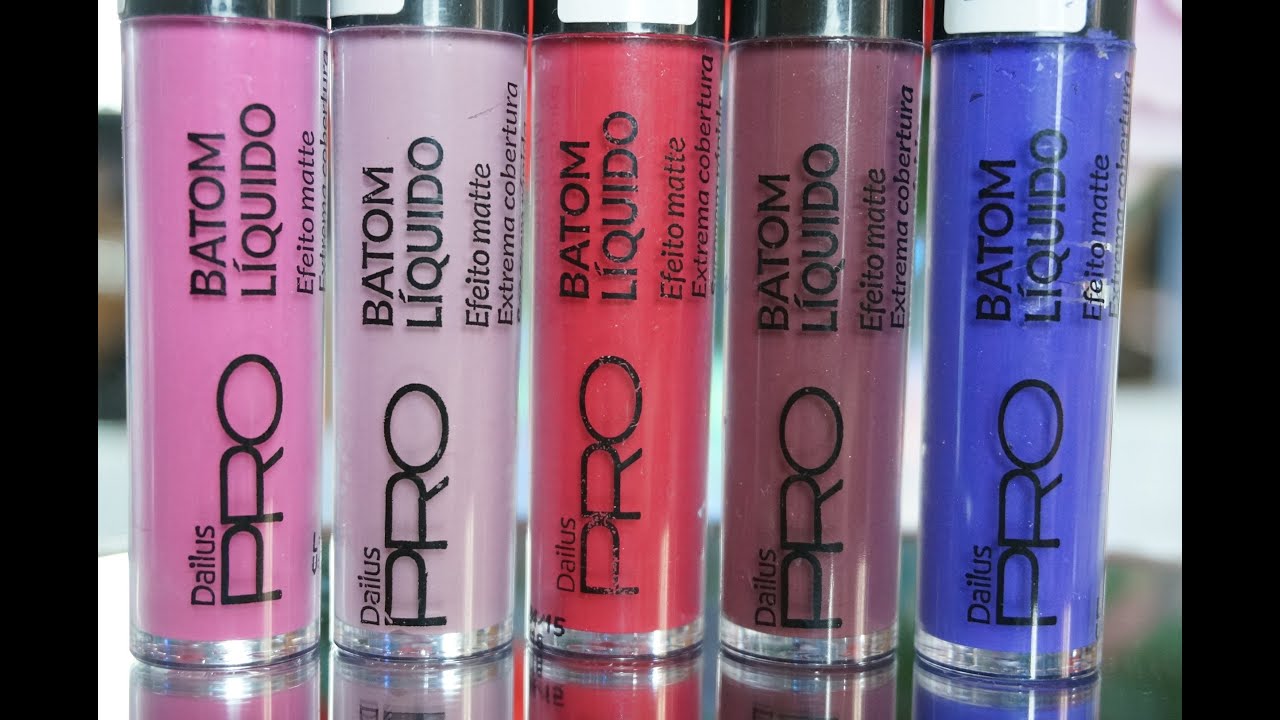 NOVOS BATONS LIQUIDOS MATTE - DAILUS - RESENHA + COMPARAÇÃO
