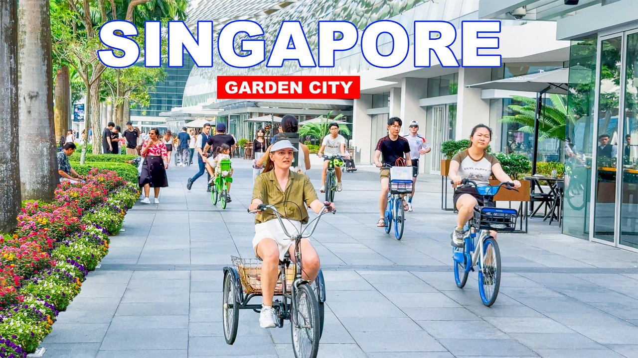 🇸🇬 Singapore Downtown Core 2025 Transformation | Singapore The Garden City Tour👍🇸🇬🚲