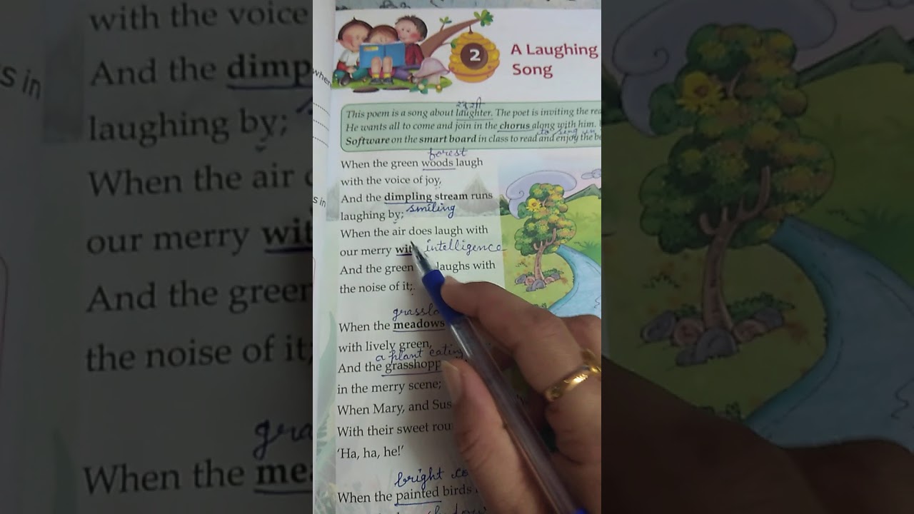 Class V Poem A Laughing Song