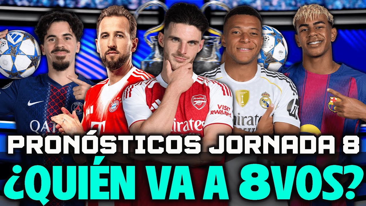 🚨🔥MI PRONÓSTICO JORNADA 8 CHAMPIONS LEAGUE 2025-2026 ¿QUIÉNES VAN DIRECTO A LOS OCTAVOS DE FINAL?
