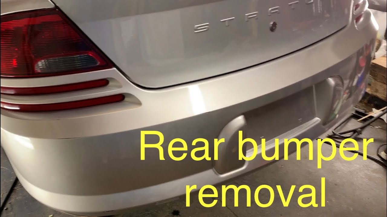2001 Dodge Stratus Rear Bumper Removal and Paint Prep