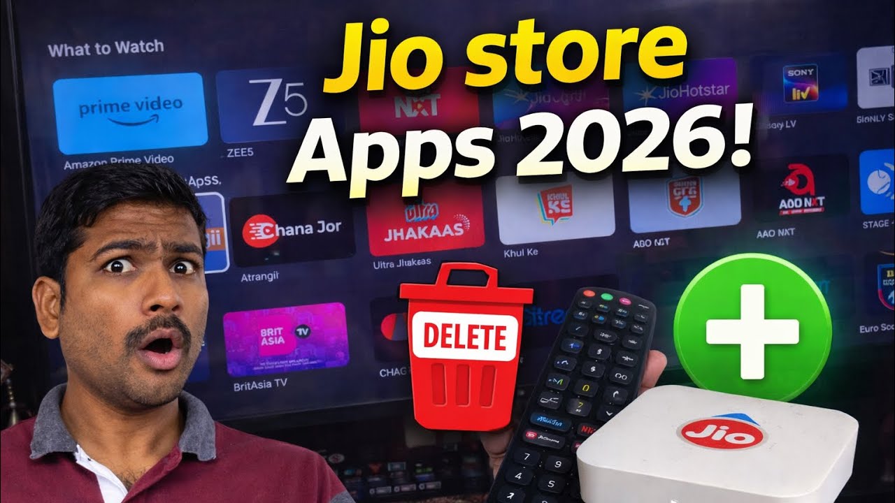 Jio Fiber & AirFiber Set Top Box all Apps Store 2026 🚀 | New Apps Added ❌ Deleted Apps- what&rsquo;s New!