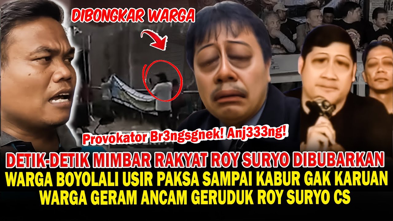 Detik-Detik Warga Solo & Boyolali Usir Paksa Roy Suryo cs Bubarkan Mimbar Rakyat