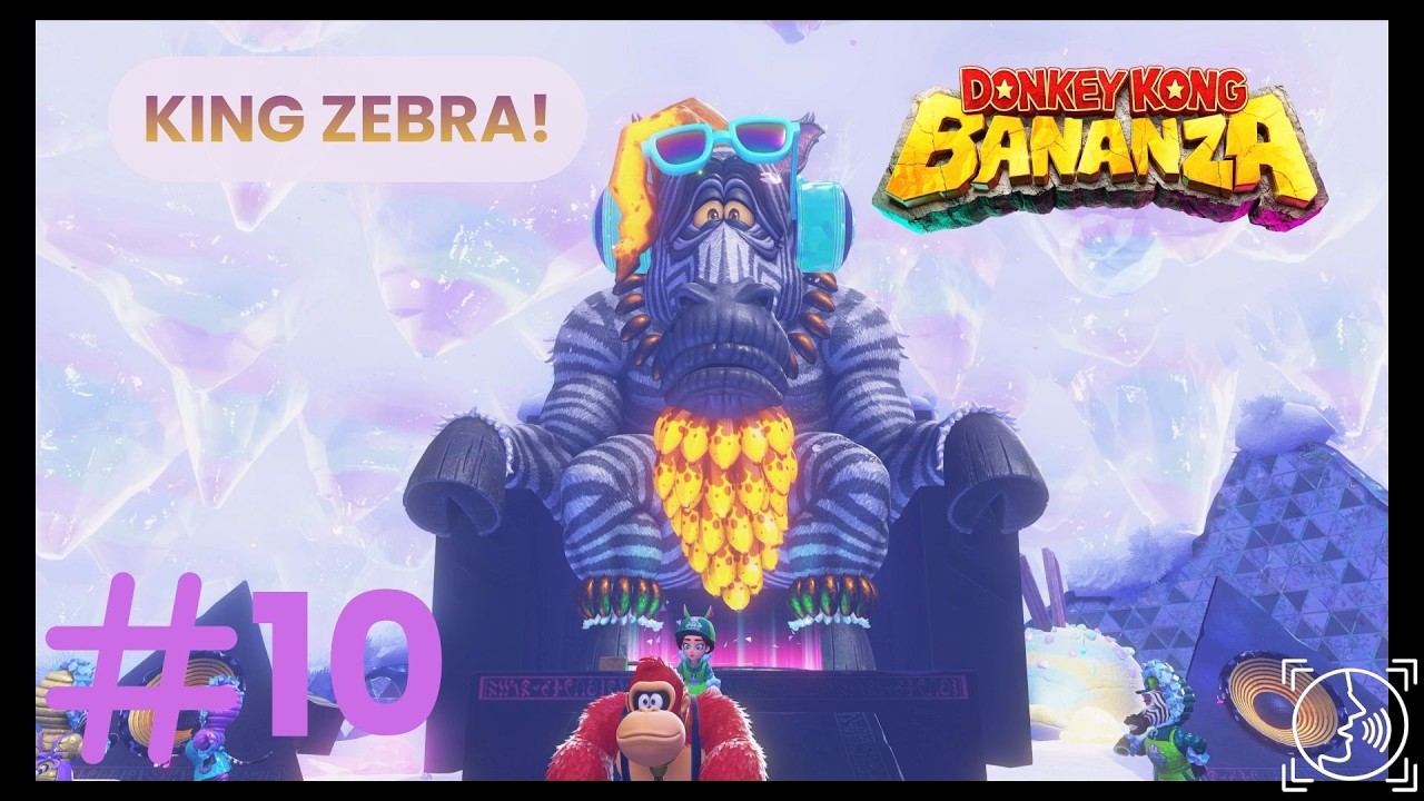 King Zebra - Donkey Kong Bananza Walkthrough Part 10 (Voiced)