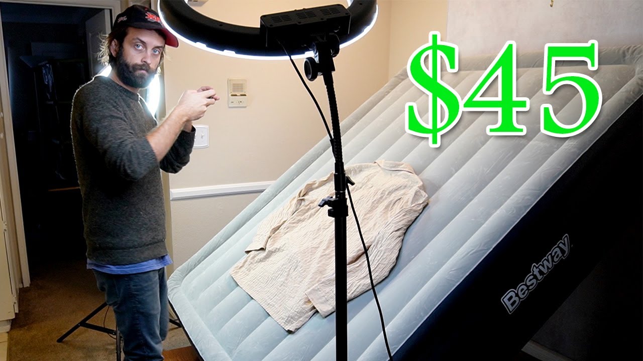 I Built A Vertical Flat-Lay Photo Station Out Of An Air Mattress - Cheap Ebay / Poshmark Pic Upgrade