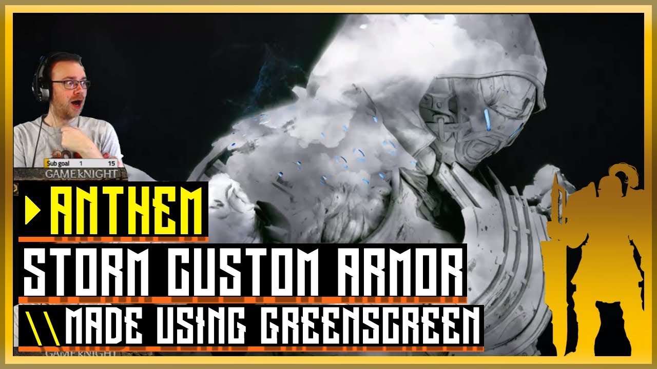 Anthem \\ Making a greenscreen 'skin' for the Storm | custom armor
