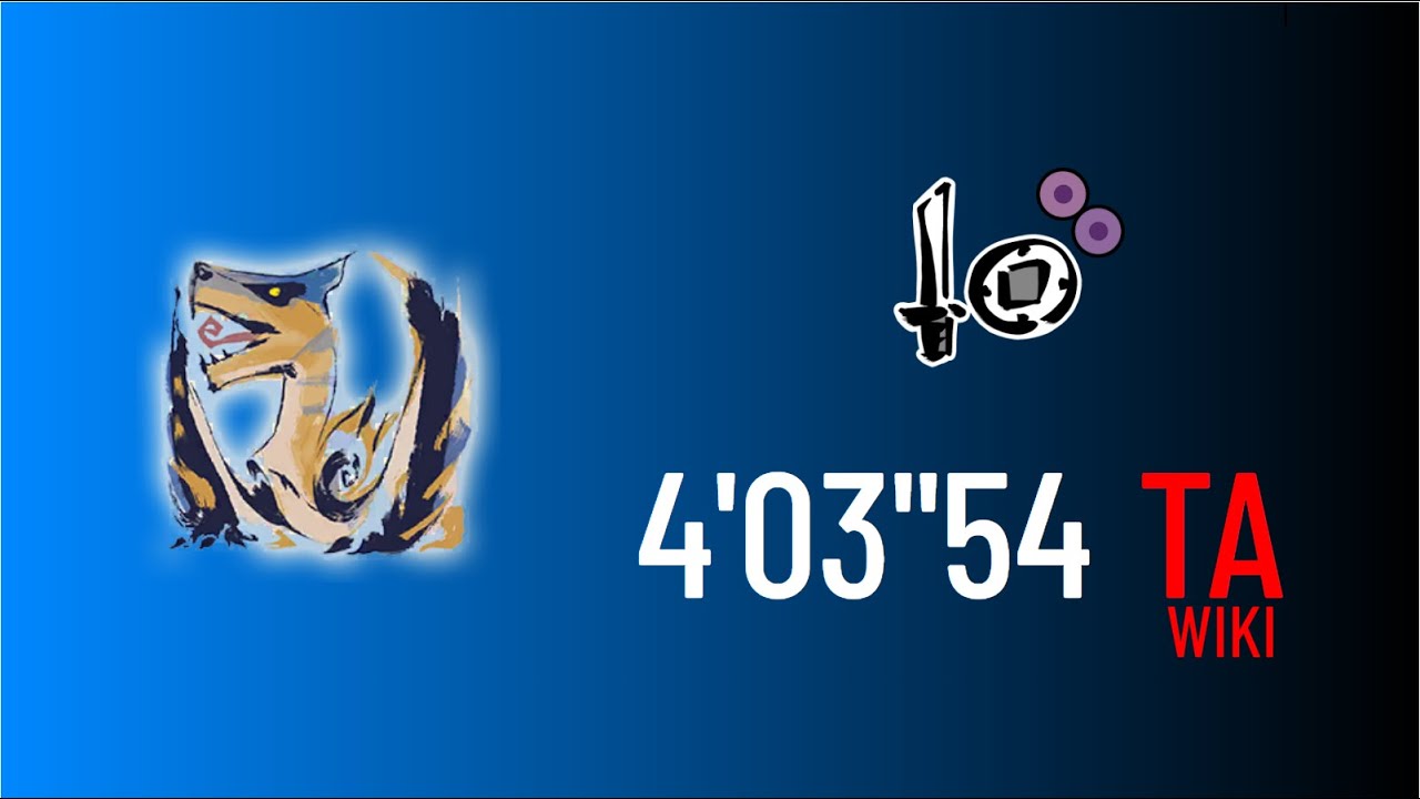 MHRise: High Rank Tigrex Solo (SnS) - 4'03''54 (TA Wiki Rules)