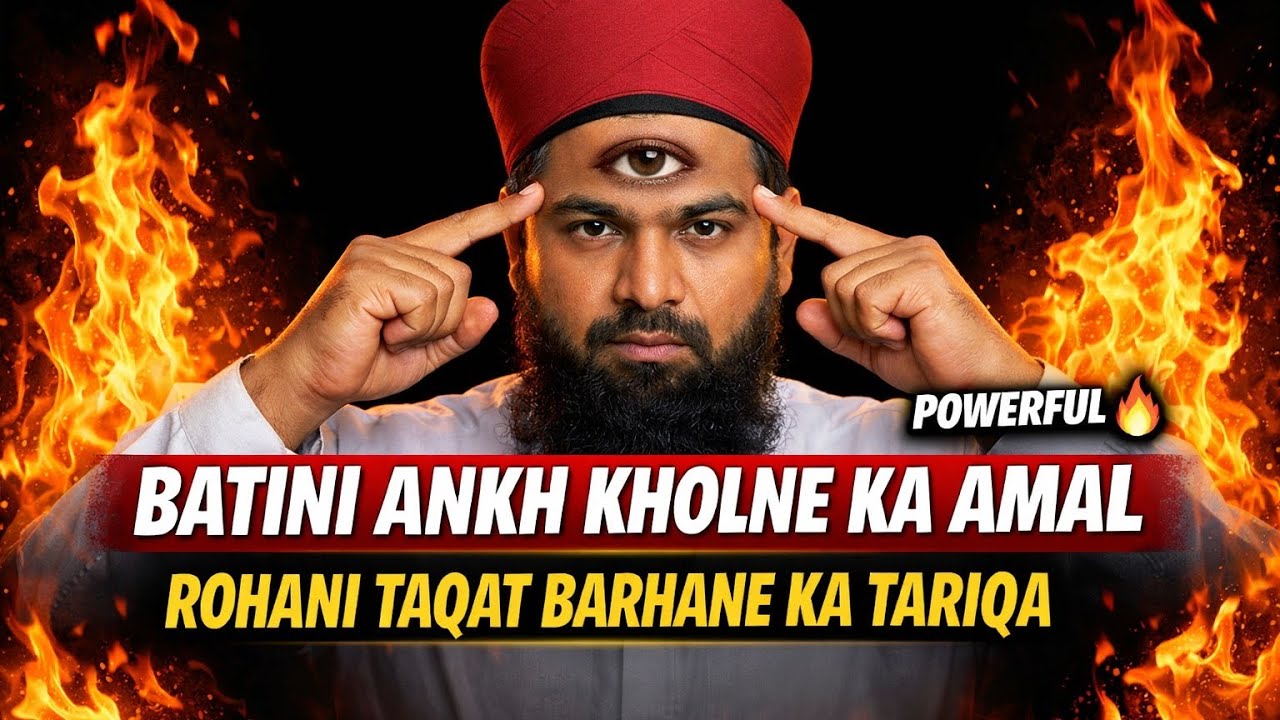 🌙Batini Ankh Kholne Ka Amal | Rohani Taqat Barhane Ka Powerful Tariqa @saqafi amliyat 