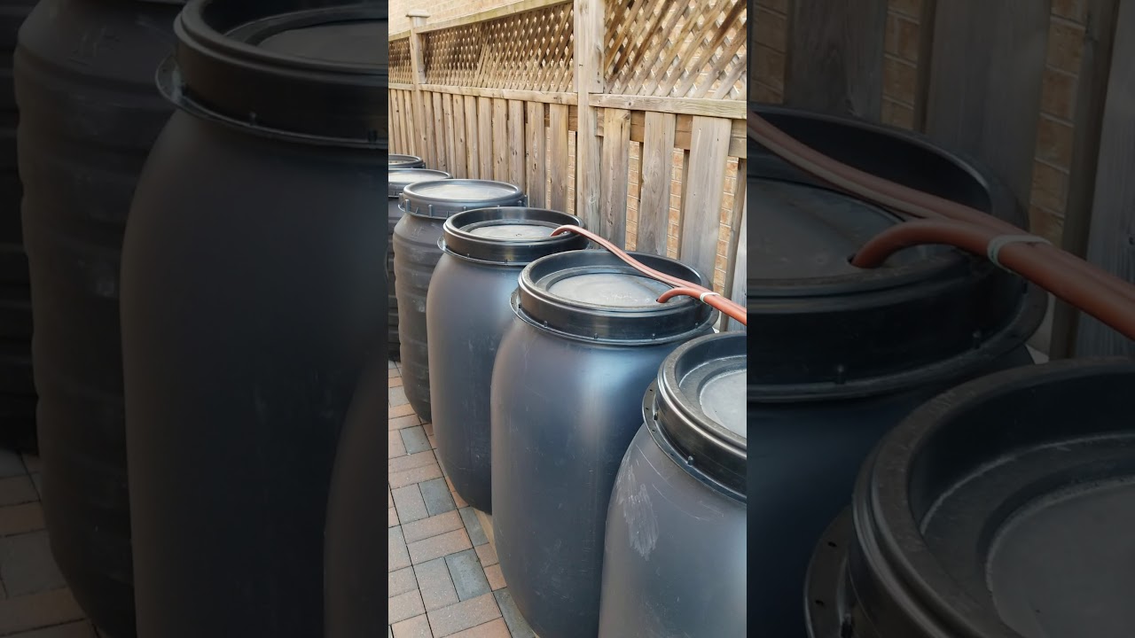一种多桶收集雨水的方法