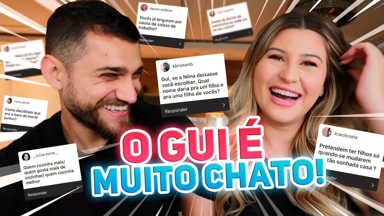 GUIINA RESPONDE: Nome dos filhos, morar fora e brigas!