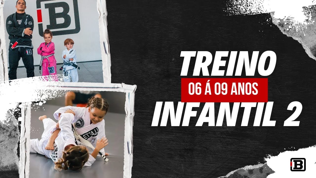 Treino jiu jitsu infantil 6 a 9 anos